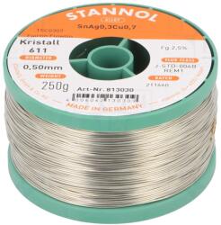 STANNOL Sârmă de Lipit fără Plumb 0, 5mm 250g (813030)