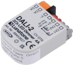 Lunatone Alimentator Pulsatoriu LED Lunatone DALI 2CH 12-28VDC 4A IP20 40x28x14mm -20÷60°C (DALI 2CH LED DIMMER 4A)