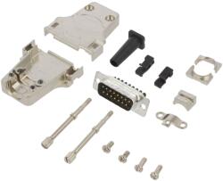 Amphenol Conector D-Sub 15-Pin Tată Drept (L17DTZF15-LJS-RG+L717DA15PST)