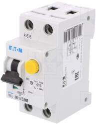 Eaton Electric Întrerupător RCBO 10A 30mA 1P+N 230VAC IP20 (PFL6-10/1N/C/003)