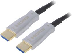 Qoltec Cablu HDMI 2.0 Optic 10m Negru (50473)