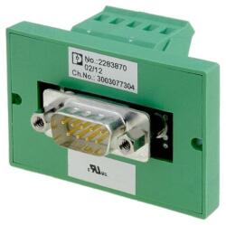 Phoenix Contact Conector D-Sub 9 pini soclu tată cu şurub pentru montare pe panou PHOENIX CONTACT (2283870)