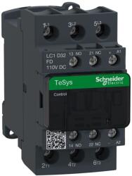 Schneider Electric Contactor Schneider Electric 3-polar 110VDC cu contacte auxiliare NC și NO (LC1D32FD)