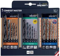 ALPEN-MAYKESTAG Set de burghie 16 bucăți pentru lemn, metal (0000811003100) Burghiu