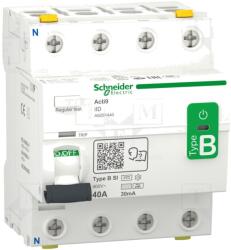 Schneider Electric Întrerupător RCBO Inom: 40A Ires: 30mA Poli: 3 N 400VAC IP20 (A9Z61440)