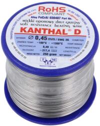 KANTHAL Fir rezistență KANTHAL 0, 45mm 8, 49/m 1300°C 0, 25kg (030407 250G)