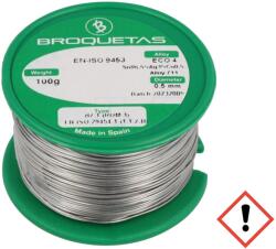 BROQUETAS Sârmă de lipit fără plumb 0, 5 mm, 100 g (ECO 4 B2.1 0,5MM 100G)
