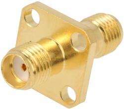 Amphenol Conector SMA mamă 50, aurit (132340)
