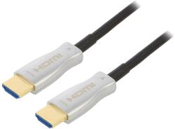 Qoltec Cablu HDMI Optic 2.0 30m Negru (50474)