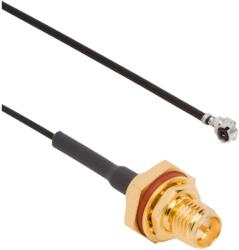 Amphenol Rf Cablu AMPHENOL RF RP-SMA tată unghiular la AMC mamă drept 0, 1m (336312-12-0100)