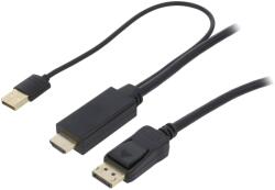 LogiLink Cablu DisplayPort - HDMI 1.4 1m Negru (CH0090)