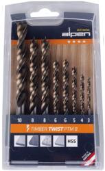 ALPEN-MAYKESTAG Set de burghie HSS TIMBER TWIST 8 buc (0067100008100) Burghiu