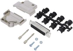 Amphenol Conector D-Sub 25-Pin Mamă în Unghi 45° (L17D45PK-M-25+L77DB25SST)