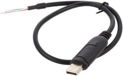 Delock Cablu USB 2.0 DELOCK 0, 5m USB A Negru Ø5mm Cod 64242 (64242)