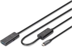ASSMANN Repeater USB 3.2 Gen 1 DA-73111, Amplificator 10m Negru 5Gbps (DA-73111)
