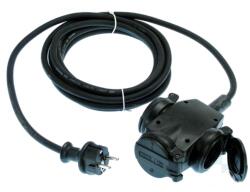 as - Schwabe Prelungitor Alimentare AS SCHWABE 3G2, 5mm2 5m Negru 3 Prize Cod 860445 (860445)