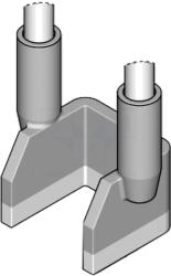 JBC TOOLS Vârf special pentru clești fierbinți 15, 6x14, 3mm (C420286)