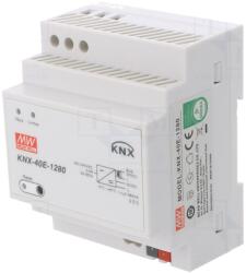 MEAN WELL Alimentator KNX/EIB 38, 4W 30VDC 1280mA pentru şină DIN (KNX-40E-1280)