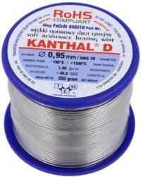 KANTHAL Fir rezistenţă KANTHAL 1, 9/m 0, 95mm 1300°C 0, 25kg (030218 250G)