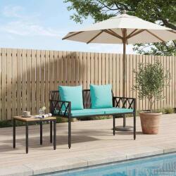 vidaXL Banci pentru exterior 2 -Seater 116 x 56 x 75 cm poliratan GartenMobel Dekor (42025356)
