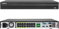 Dahua NVR5216-16P-4KS2E - Înregistrator IP cu 16 canale, suportă până la 12MP, 2xHDD, 16xPoE, H. 265+ - DAHUA (EC-27186)