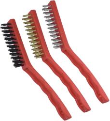 Dedra DEDRA-EXIM Set de perii cu 3 rânduri DEDRA 2001P71, alamă, oțel, nailon, 225mm (2001P71)