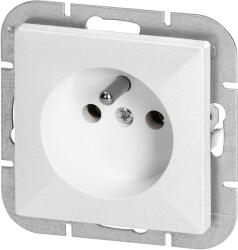 ORNO Priză încastrată simplă 2P+E Pearl, 16A, 250V, PT-16P, albă (O-OR-OE-7705_W)