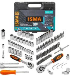 ISMA Set de chei tubulare 108 piese Cr-V cu valiză (FS-52673) Cheie tubulara