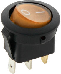  Comutator basculant 12V portocaliu (3907-)