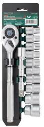 ROCKFORCE Set de capete cu manivelă 1/2, 12 bucăți Cr-V (FS-51238)