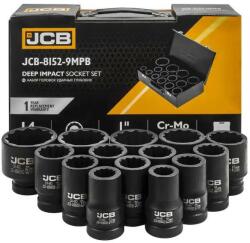 JCB Set de Adaptoare Impact Profund 1" Cr-Mo 12-Fațete 14 Piese (FS-64929) Cheie tubulara