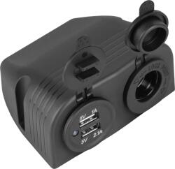 Peiying Încărcător auto USB 3, 1A + priză auto (L-PY-CHR0005)