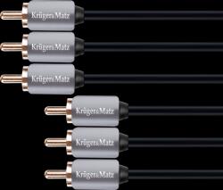 Krüger&Matz Cablu component 3RCA-3RCA 1, 8 m Kruger&Matz (L-KM0307)