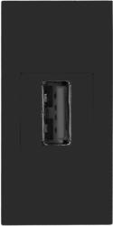 ORNO Priză USB dublă neagră 22, 5x45 mm (O-OR-GM-9010_B_USBDAT1)