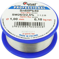 Cynel Cositor pentru lipit 1, 00 mm / 100 g profesional 9633# (9633)