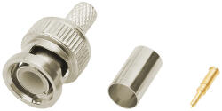  Conector BNC 75 Ohm RG59 pentru sertizare Cu (1582-)