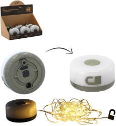 CHOMIK LAMPĂ DE CAMPING CU ȘIR LUMINOS 3W 8 M USB-C disponibilă în 6 bucăți *1014 (CH-CAM1014)