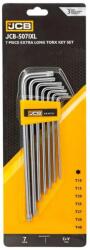 JCB Set chei TORX lungi JCB EXTRA 7 piese T10-T40 tip L Cr-V (FS-60965) Cheie imbus