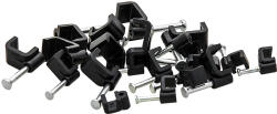 Xtreme Cleme pentru cablu 100 buc 10/5 mm plat negru (42-008-)