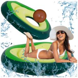  Saltea gonflabilă de înot cu minge de avocado cu sâmbure 150cm XL (IK-KX6158)