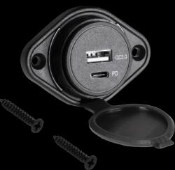 Peiying Încărcător auto USB+USB Tip-C cu funcție de Încărcare Rapidă și Power Delivery (L-PY-CHR0009)