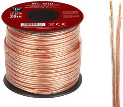 BLOW Cablu pentru difuzoare 2x0, 35 mm transparent 25 m (73-361-)