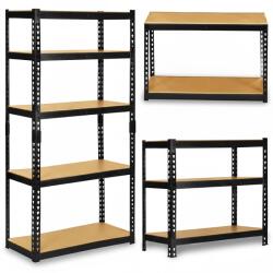 Humberg Raft metalic pentru depozit 183 x 90 x 40 cm Humberg HR-853 negru (J-4854) Raft