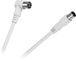 Cabletech Cablu TV-VIDEO unghiular alb 5m KPO2740F-5 (KPO2740F-5)