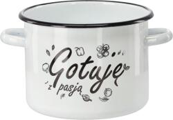 Chomik Oală Emailată 4, 5 L 20 cm Albă - Gătesc cu Pasiune *2396 (CH-EMA2396)