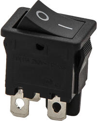  Întrerupător basculant negru 6A/230V 4PIN (1109-)