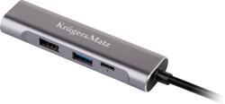 Kruger&Matz Hub USB C la HDMI/USB3.0/USB2.0/Port C KM0400 (KM0400)