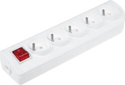 ElgoTech Priză multiplă 5x 230V albă cu întrerupător GN-50W (L-URZ3278)