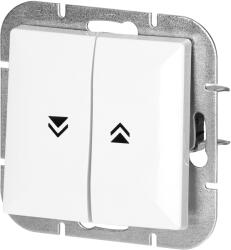 ORNO Comutator pentru oblon încastrat Pearl, 10A, 250V, WP-10P, alb (O-OR-OE-7708_W)