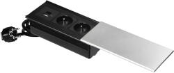 ORNO Baretă de priză cu USB, 2x2P+E, argintie (O-OR-GM-9043_G)